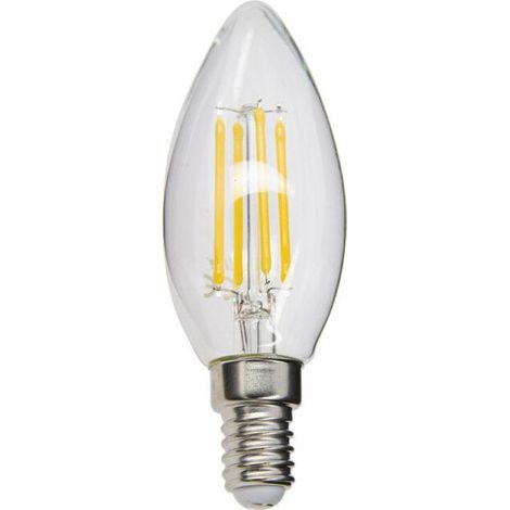 Ampoule LED bougie E14 4 W (équivalent 40 W), lumière blanche neutre, économie d’énergie, compatible avec variateurs (sauf indication contraire), idéale pour lustres et appliques (1/5)