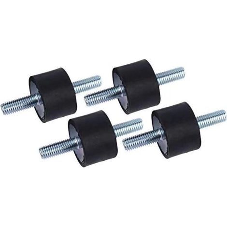 4pcs Supports En Caoutchouc D'isolant Anti-Vibration M8 30 X 20 Supports Amortisseurs De Vibrations Isolateur En Caoutchouc Anti-Vibration Avec Vis (1/4)