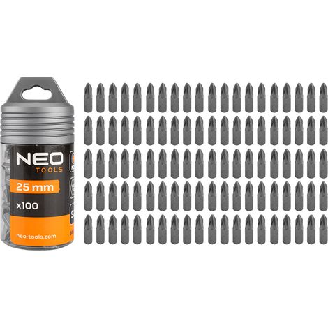 Inserti per cacciavite PZ2 x 25 mm, 100 pezzi. (1/5)