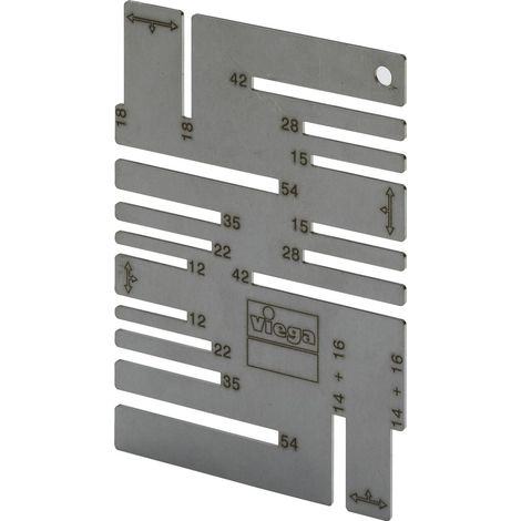 Viega Plantilla de marcado, para d 12–54mm Modelo 2494, 625085