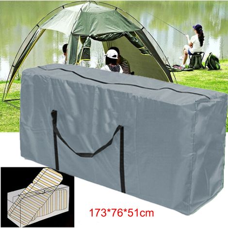 Sac de rangement pour coussins canapé d'extérieur avec poignée sapin Noël 173 x 76 x 51 cm 173 x 51 cm 76 x Gris (1/4)