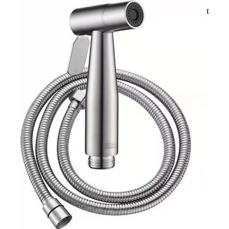 Douchette à main - Matériau ABS - 120 cm - Convient aux bidets et salles de bain - Douchette WC en acier inoxydable 304 (1/4)