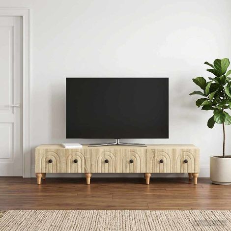 Mobile TV Rovere Sonoma 147 x 34,5 x 30 cm Legno ingegnerizzato vidaXL (1/5)