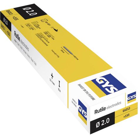 GYS GY 38 Typ Elettrodi per saldatura 155 pz. (Ø x L) 2 mm x 350 mm 55 A (max.)