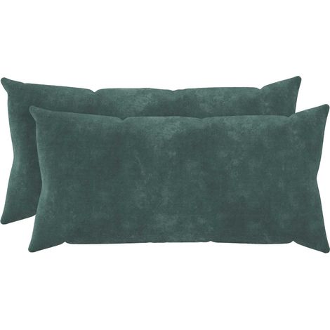 vidaXL Housse de coussin 2 pcs HEERLEN Bleu marine 40 x 70 cm (1/5)