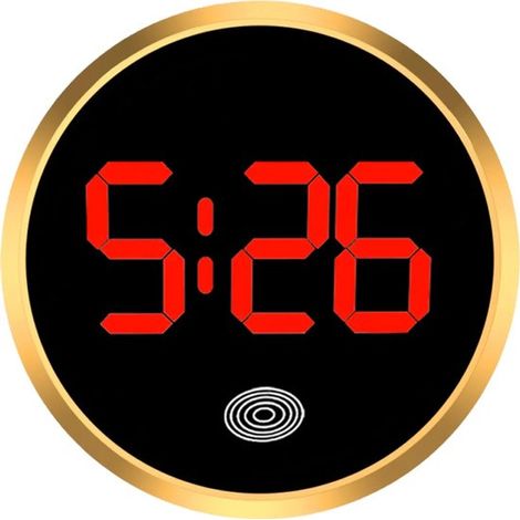Orologio digitale per auto adatto al cruscotto，display dell'ora a LED，orologio per auto touchscreen (1/4)