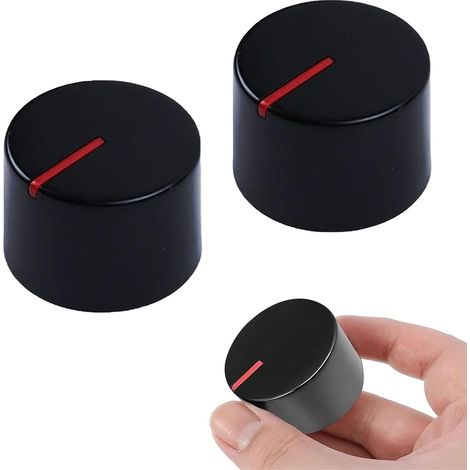 2 x Hob Buttons, Universal Control Knobs, Diameter 6 mm, Gas Stove Knob, for Almost All Cookers, Hobs, Ovens, Gas Hobs (1/5)