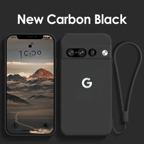 (Google Pixel 6 Noir) Compatible avec la coque souple en silicone liquide Google, dotée d'une fonction magnétique