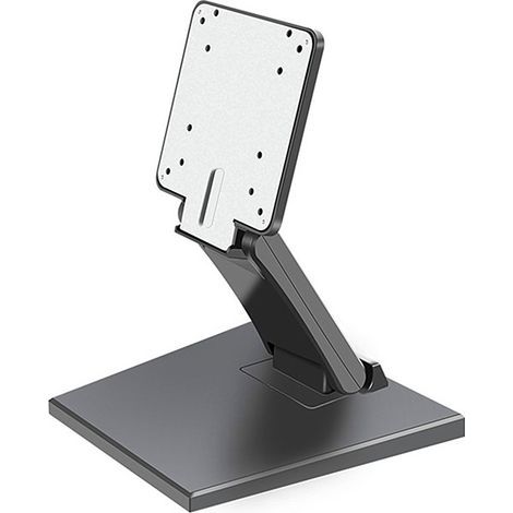 Supporto nero per schermo da 14-24 pollici, supporto per computer desktop, tutto-in-uno con sistema di sollevamento e rotazione (1/5)