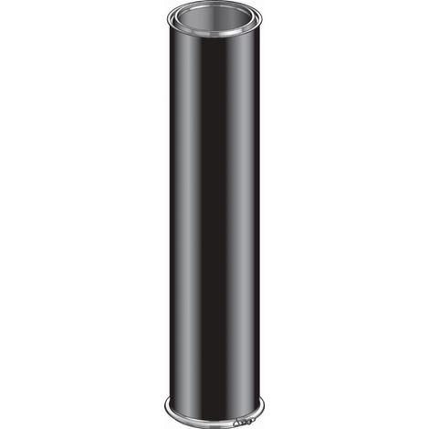 Conduit isolé inox/inox Ø230 L.133 cm ED1330-230i ral noir mat POUJOULAT - 31230006NOIR