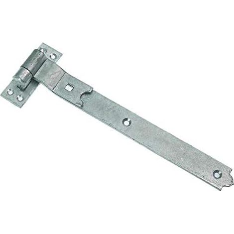Charnière de porte crantée galvanisée 450 mm x 50 mm x 4,5 mm