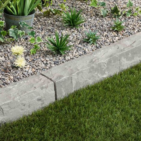 Bordure de jardin Grès Kandla Gris 100x12x12 cm (à l'unité) - RO'MA NATURE