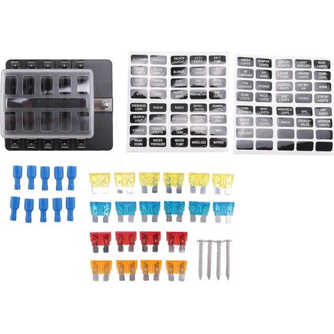 für Auto Boot RV 32V 10 Way Blade Typ Stecker Typ Halter LED Warnlicht (1/5)