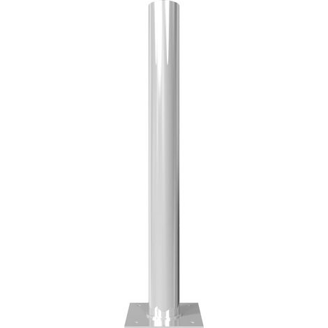 Schake Stahlrohrpoller neigbar aus Stahlrohr verzinkt Ø152x3,2mm mit Dübelplatte 1500mm Gesamtlänge