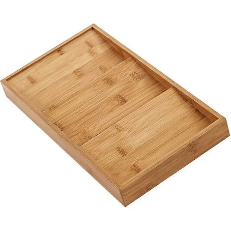 Gewürzregal-Organizer mit 3 Ebenen, aus Holz, mit Schublade für Gewürze und Platz für 12 Gläser