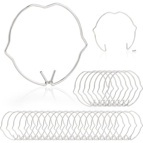 30 Pièces Anneaux de fixation de Lampe pour Spot MR16 GU10 Led de 50 mm MR16 GU10 Pince de fermeture Anneaux de fixation de lampe 60 mm (1/4)