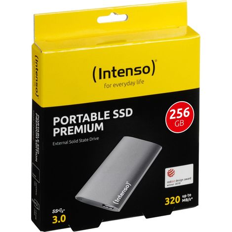 INTENSO USB 3.0-SSD Portable Premium Edition, 256 Go
