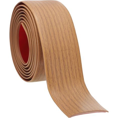Profilo di transizione autoadesivo per pavimenti, 5 cm x 2 metri, per pavimenti in laminato vinilico, separatore piatto per unire fughe tra i pavimenti e porte, rovere giallo. (1/5)