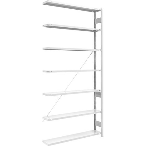 eurokraft pro, Rayonnage emboîtable extra-large, RAL 7035, (1/5)