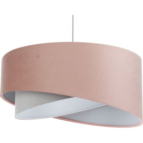 Suspension velours poudré réglable pour chambre enfant élégante - Ø 40 cm - H20 cm (1/5)