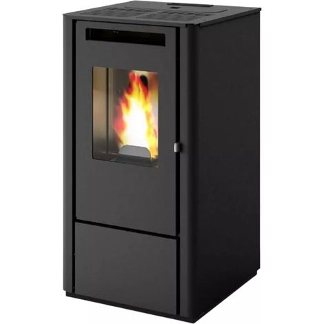 Stufa a Pellet Thelma Nera 9,5 kW Classe A+ Punto Fuoco (1/2)