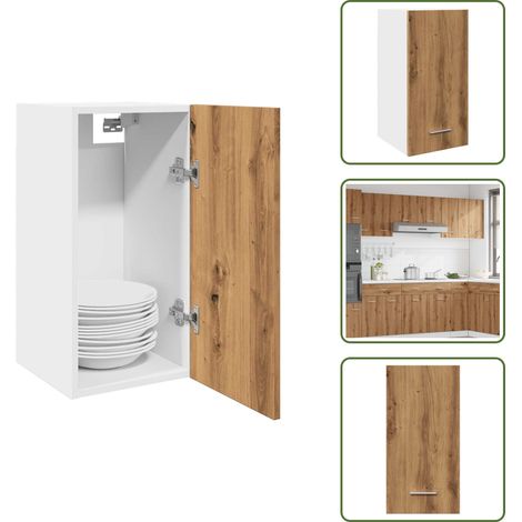 Armadio cucina - vidaXL Mobile Pensile “Lyon” Rovere Artigianale 30x31x60 cm - Armadio per la casa