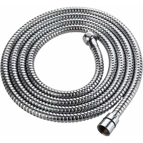 Tuyau de douche 2M tuyau de douche anti-torsion chrome en acier inoxydable accessoires de douche tuyau universel sanitaire salle de bain (1/5)