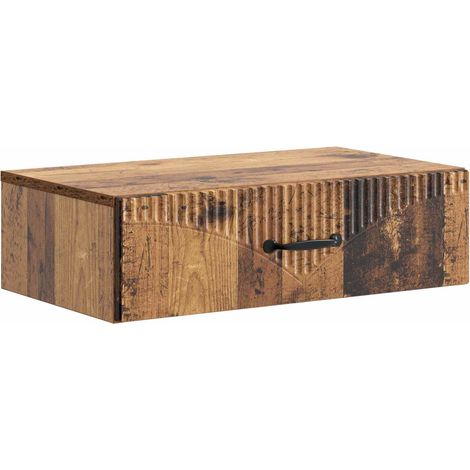 Wall-Mounted Side Table Wall-mounted Old Wood 59 x 34.5 x 17 cm vidaXL