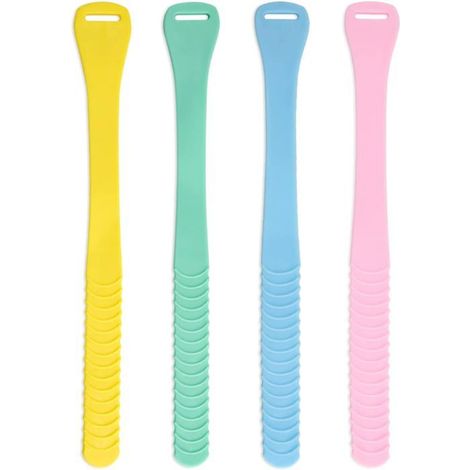 ®RisingFF 4er-Set WC-Deckel-Hebegriffe aus Silikon, berührungslos, Badezimmer-Zubehör (4 Farben)