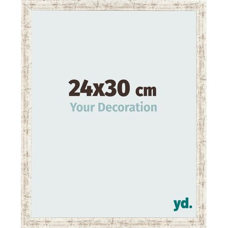 yd. - Cadre photo 24x30 - Blanc Vintage - MDF - Bologna (1/5)