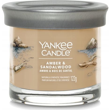 Yankee Candle Duftkerze mit Amber- und Sandelholzgeschmack, 122 g (1/3)