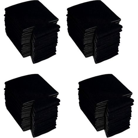 Lot de 40 manchons isolants en néoprène pour canettes de bière, gobelets et bouteilles (noir) (1/5)