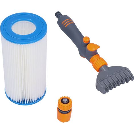 Filtre à eau pour piscine portable manuel, kit de nettoyage pour piscine, accessoires de filtration (1/5)