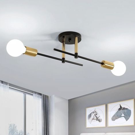 Lustre moderne, lampes E27, plafonnier industriel vintage, forme DIY, plafonnier vintage (1/5)