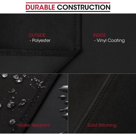 Housse de protection pour barbecues à gaz - - 170 x 61 x 117 cm - Imperméable - Résistante UV - Coupe-vent (1/5)