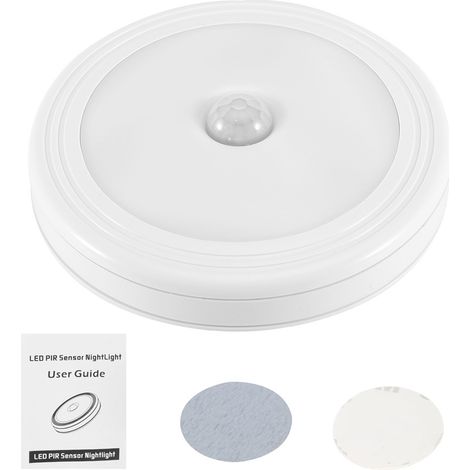 Lampe LED infrarouge à détecteur de mouvement pour la maison, l'hôtel ou les placards, lumière blanche chaude (1/5)