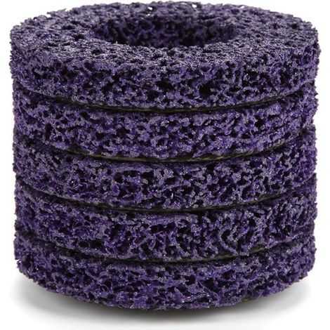 Outil d'élimination de la rouille de peinture de disque de roue de bande de Poly de 100mm de 5 pièces pour les meuleuses d'ange (1/5)