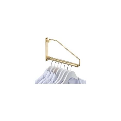 (Or) Mural Pliable, Support de Séchage Pliable Crochet Cintre pour Balcon, Salle Bains, Chambre, Coucher de Blanchisserie (1/5)
