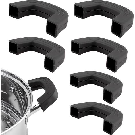 3 paia di manici in silicone per pentole, padelle, ciotole da forno, protezioni per la cottura, wok