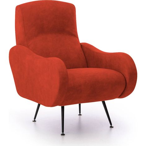 Poltrona Dromondin, Braccioli, Peso Supportato 90 kg Made in Italy, Arancione (1/5)