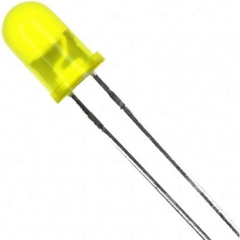 Diodo Led Giallo 5mm 432mcd 2v 27º Ht504uyd Led Giallo5
