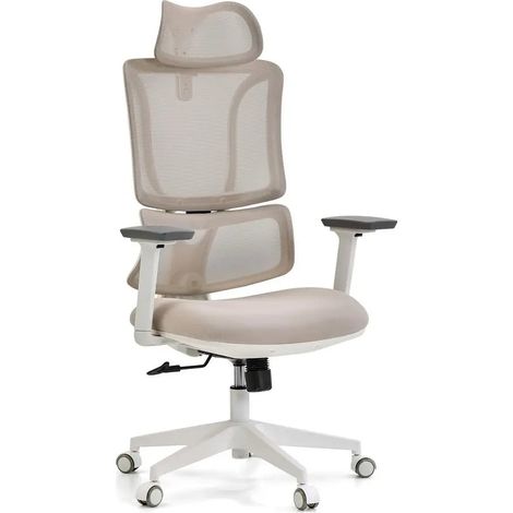 [GEBRAUCHT] B-Ware My Buero Bürostuhl Schreibtischstuhl Ergomy W Netzstoff Stoff Armlehnen Beige387