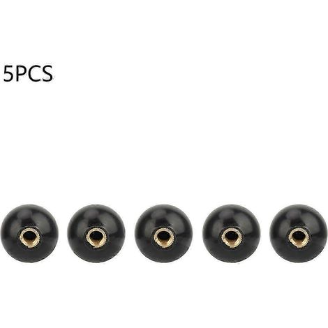 avec 5 pièces BM1032 Écrou à vis en cuivre intégré Poignée à boule ronde en bakélite (1/5)
