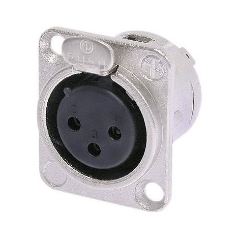 Base XLR Hembra 3Pin Tipo D NC3FD-LX NEUTRIK