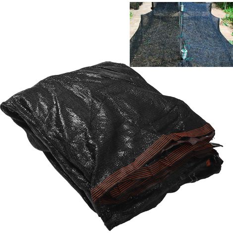 Malla de sombra negra, protección UV, polietileno transpirable, 6 x 5 m, para invernadero, balcón o terraza. (1/5)
