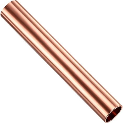 Tube Cuivre 28mm T2 Droit Sans Soudure 100mm Épaisseur 1mm, tube droit sans soudure, pour eau, gaz, huile et réfrigération (1/4)
