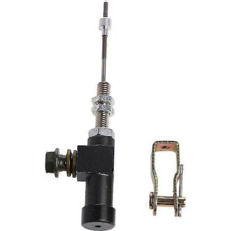 Maître-cylindre d'embrayage hydraulique de moto haute qualité, tige de pompe de frein M10x1,25 mm, aluminium noir, 1 pièce (1/4)