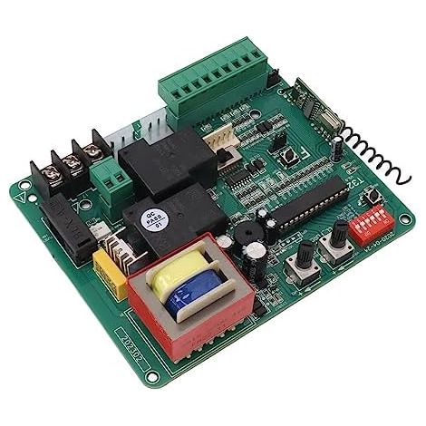 Carte de Commande de Moteur de Portail Coulissant avec Indication LED et Télécommande – Améliore la sécurité, Installation Facile, Convient pour 220 V. (1/5)