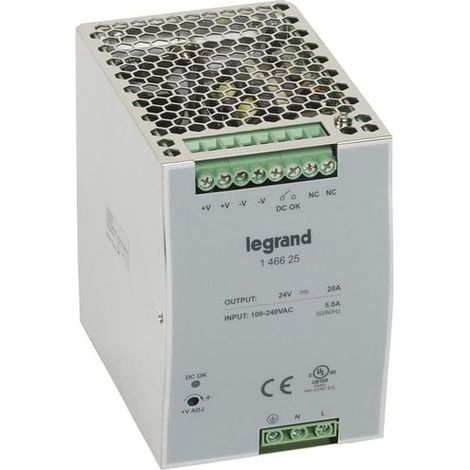 Alimentatore a Commutazione 480W 100-240V CA 24V CC Legrand - LEG146625