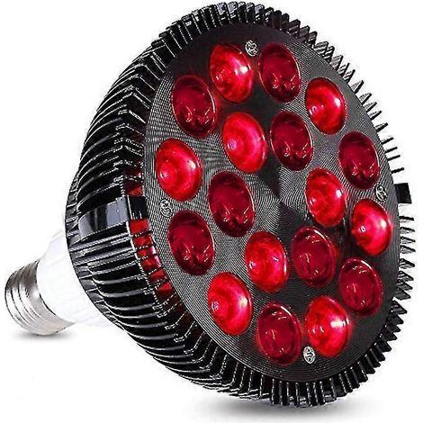 Lampe de luminothérapie rouge, appareil de traitement par lumière infrarouge 54 W à 18 LED, lumière rouge 660 nm (1/5)